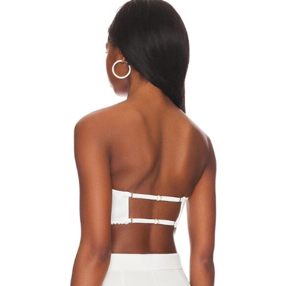Free People Lots of Love Corset Top in Ivory NWT Size Small - Picture 3 of 4